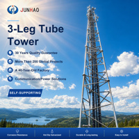 Menara Antena Komunikasi Self Supporting dari Pipa Baja Galvanis 3/4 Kaki untuk Saluran Transmisi Daya Jaringan Telekomunikasi