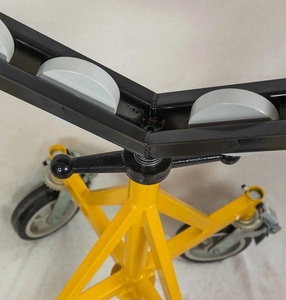 Support de tuyau à quatre roues H405, support de tube industriel professionnel pratique pour soutenir les tubes de 40 pouces - Product Image 5