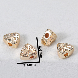 Cuentas de Piedra Zhongxing para Joyería DIY, Accesorios para Abalorios Barrocos, Cuentas Perforadas con Patrón Irregular Simple - Product Image 6