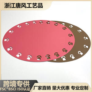 Set de table ovale Tangfeng TW6523, couleur unie, lavable en machine, résistant à la chaleur, marque privée sous licence pour usage domestique - Product Image 5