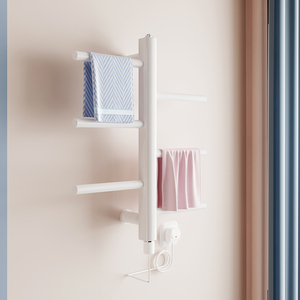 Sèche-serviettes électrique de luxe pour hôtel avec affichage numérique, support de serviettes de salle de bain en bronze canon avec fonction chauffante - Product Image 4