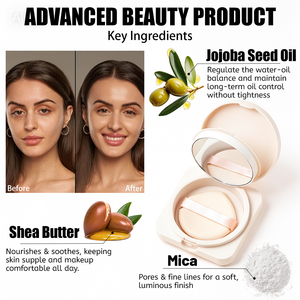 Polvo Fijador de Maquillaje con Espejo, Acabado Mate Natural de Larga Duración para una Piel Uniforme y Perfecta - Product Image 3