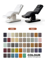 Lit de massage électrique moderne réglable en hauteur, lit de salon de beauté réglable en cuir PU durable, lits faciaux pour clinique esthétique et salon