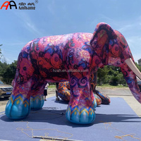 Modèle d'éléphant gonflable au design personnalisé unique, éléphant gonflable de style Mykonos