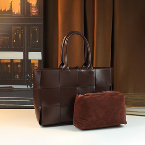 Simple Retro Style Woven Patchwork Mother <strong>Bag</strong> Bucket Type - Product Image 1