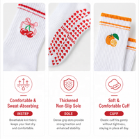Chaussettes de yoga et de Pilates élastiques personnalisées populaires, antidérapantes, confortables, résistantes à l'usure, pour l'exercice à domicile et le sport