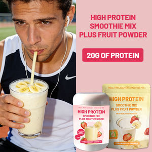 Mélange <span class=keywords><strong>de</strong></span> smoothie substitut <span class=keywords><strong>de</strong></span> repas riche en protéines, saveur fraise banane crème, poudre pour la perte <span class=keywords><strong>de</strong></span> poids, 20g <span class=keywords><strong>de</strong></span> protéines, poudre <span class=keywords><strong>de</strong></span> milkshake - Product Image 2