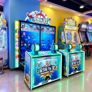 Équipement de divertissement pour jeux vidéo - Jeu de pêche 4 joueurs, machine de jeu de loterie de chasse au trésor en haute mer - Product Image 3