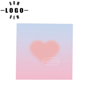 Bloc de notas creativo de plástico autoadhesivo con corazón suave, Luna, puesta de sol, con hojas sueltas magnéticas, pegatinas adhesivas para mensajes y notas - Product Image 1