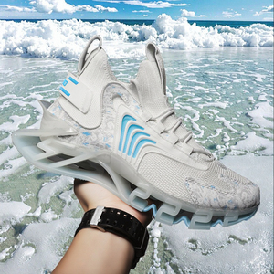 Mocasines Deportivos para Hombre Estilo Baloncesto, Transpirables, Antideslizantes, con Parte Superior de PU, Zapatillas Negras Casuales a la Moda - Product Image 3