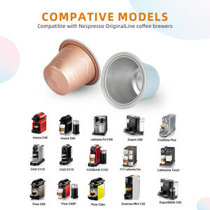 1 Juego de cápsulas de café Espresso compatibles con <span class=keywords><strong>Nespresso</strong></span>, línea Original, taza de filtro de café con Kit de tapas de sellado de aluminio - Product Image 4