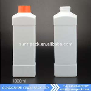 Bouteilles en <span class=keywords><strong>plastique</strong></span> HDPE carrées plates de 1000 ml 1 L pour usage chimique - Product Image 3