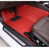 Ensemble de 4 tapis de sol de voiture en cuir de luxe pour Mercedes-Benz GLC 2017-2019, respectueux de l'environnement, antidérapants, sur mesure, Muchkey