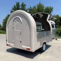 Cuisine mobile en aluminium de qualité supérieure 3m/9,84ft, camion de restauration rapide avec machine à crème glacée et à bonbons