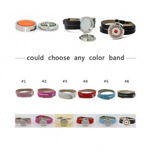 Bracciale Unisex in Acciaio Inox da 30mm con Diffusore di Oli Essenziali e Cinturino in Pelle PU, Gioiello Regalo - Product Image 5