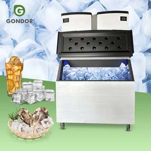 Machine industrielle automatique chinoise pour la fabrication de glaçons en cubes et en nugettes pour l'extérieur, à vendre - Product Image 1