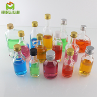 Botol Kaca Minyak Goreng Bening 40Ml 1.3Oz Kecil Botol Wadah Minuman Keras Wiski Cair Minyak Zaitun Mini dengan Pegangan dan Tutup Ulir