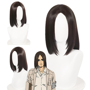 Parrucca Cosplay Marrone Diritta di <span class=keywords><strong>Eren</strong></span> Jaeger da Attack on <span class=keywords><strong>Titan</strong></span>/Shingeki No Kyojin per Uomo - Product Image 1