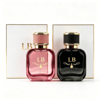 Flacon de parfum vide carré de luxe personnalisable, 50 ml et 100 ml, très vendu, peut être livré avec un emballage en boîte