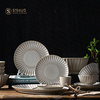 Nouveau design de haute qualité assiette en porcelaine bol plats restaurant banquet hôtel salle à manger vaisselle ensemble de vaisselle en céramique