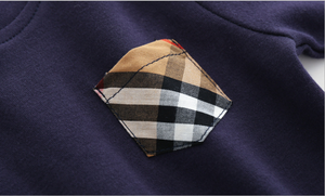 ชุดเสื้อผ้าเด็กทารกผ้าฝ้าย3ชิ้น,ชุดหมีแขนยาวหมวกและผ้ากันเปื้อนเด็กสไตล์ใหม่ - Product Image 6