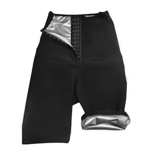 2023Sweat pantalons courts costumes taille haute minceur Shorts Compression Thermo entraînement corps Shaper cuisses