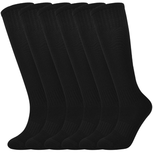 Xiangyi High Quality Custom Made Knee High Knitted Mens Sports Socks with Bottom/Body Logo for Basketball Football & Running - Product Image 1