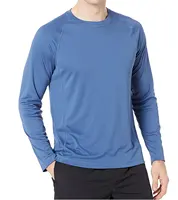 卸売カスタムコンプレッションシャツラッシュガードUPF50メンズ長袖速乾性ラッシュガードスイムTシャツトップ