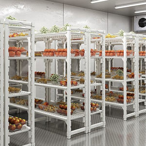 ห้องเย็นกันสนิม4/5ชั้นสำหรับโรงแรมห้องครัวพลาสติกเคลือบผงปรับความสูงได้เป็นมิตรกับสิ่งแวดล้อมทนทานเก็บเข้าลิ้นชัก - Product Image 3