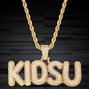 ห่วงโซ่จี้ชื่อฮิปฮอปส่วนบุคคล-เครื่องประดับตัวอักษรสุดเจ๋ง-ผู้จำหน่าย-เครื่องประดับ-ราคาขายส่ง - Product Image 2