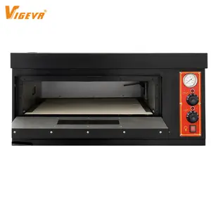 Vigevr Full Stainless Steel table top bakery gas pizza ovens 1 deck 2 decks 3 decks electric gas bread pizza baking oven