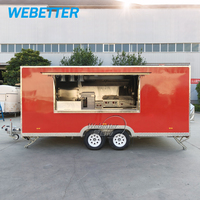 WEBETTER Camion de restauration personnalisé pour burgers, glaces, BBQ, churros, remorque de traiteur, cuisine mobile, foodtruck, norme européenne