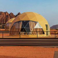 Nouvelle conception de tente dôme de luxe en PVC pour le camping en plein air, salon, glamping, hôtel pour complexe hôtelier