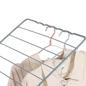 フリースタンディング<span class=keywords><strong>2</strong></span>層25M大型折りたたみ式金属ランドリー乾燥ラック - Product Image 4