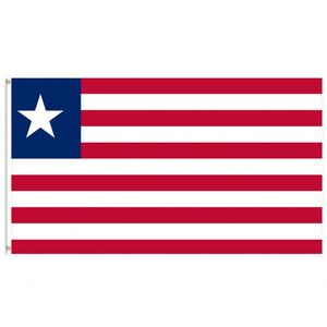 <span class=keywords><strong>Bandera</strong></span> de Liberia de 3x5 pies Impresa Personalizada por una Cara, Personalizable para Todas las Banderas Nacionales y Banderas de Exhibición. - Product Image 2