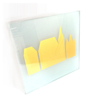 Verre décoratif sérigraphié sur mesure en usine pour façade de bâtiment et mur-rideau