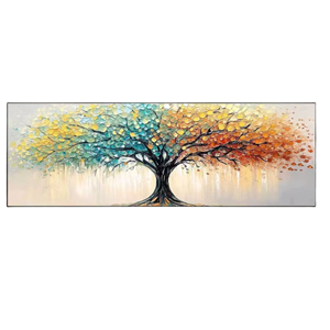 Pittura a olio testurizzata artigianale di lussureggiante albero dei soldi con strati <span class=keywords><strong>3D</strong></span> - Product Image 6