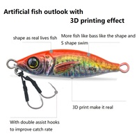 Runtoo – leurre de pêche rigide à impression 3D, leurre de pêche en mer, eau salée, slow Jigging, Bass, 7g, Offre Spéciale g, 200