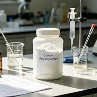 Agent floculant polyacrylamide cationique (CPAM) à haute stabilité pour les eaux usées de brasserie, les eaux usées des usines de boissons et les boues.