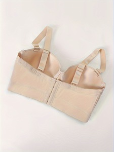 Biancheria intima con ferretto lucido senza cuciture raccoglie il supporto superiore largo e il reggiseno <span class=keywords><strong>mezza</strong></span> <span class=keywords><strong>coppa</strong></span> con circonferenza inferiore - Product Image 6