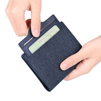Dompet Pria WilliamPolo Ultra Tipis Vertikal Multifungsi dengan Pelindung RFID, Bahan Kulit, Lapisan Poliester untuk SIM