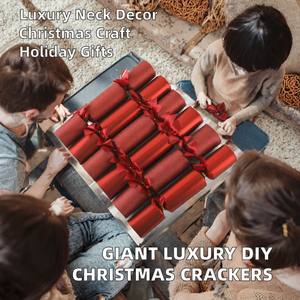 Wholesale DIY <strong>Giant</strong> Luxury Plastic Christmas <strong>Crackers</strong> with Neck Decoration - Product Image 2