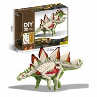 Kit de Modélisation 3D DIY de l'Anatomie du Triceratops, 37 Pièces, Squelette et Organes Détachables, Jouet Scientifique Éducatif STEM sur les Dinosaures pour Enfants
