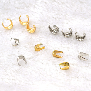 Zogxin Stainless Steel Clasp Half Moon 18K Gold Plated For Bracelet Making Jewelry Findings - Product Image 2