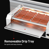 Rouleau Hotdog haute puissance pour gril Machine de gril à saucisses commerciale gril à hot-dog à gaz