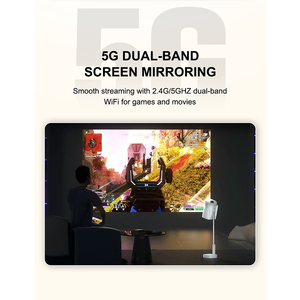 Thưởng thức phim truyền hình tại nhà là niềm vui, và Máy chiếu di động với kết nối bluetooth làm cho nó THẬM CHÍ còn thuận tiện hơn. - Product Image 5