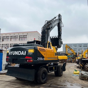 Excavatrices Hyundai d'occasion à bas prix, excavatrices sur roues d'origine, grande excavatrice Hyundai 210 d'occasion, pelle hydraulique d'occasion Hyundai - Product Image 4