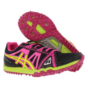 รองเท้าวิ่งผู้หญิง Asics Hyper Rocket Girl Xc สีดำ ชมพูร้อน ฟลัชเยลโลว์ - Product Image 1