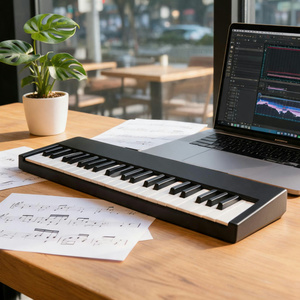 <span class=keywords><strong>Clavier</strong></span> <span class=keywords><strong>MIDI</strong></span> électronique portable BD-379 à 37 touches, avec logo personnalisé, directement de l'usine, instrument de niveau débutant, fonctions de base, accepte l'OEM - Product Image 1