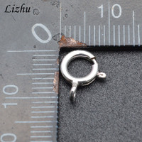 Vente en gros de bijoux de bonne qualité Fermoirs à ressort en argent 925 tendance pour la fabrication de colliers et de bracelets pour femmes et hommes